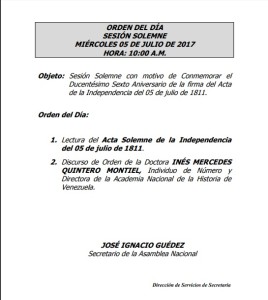 ORDEN DEL DIA 1